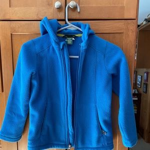 LL Bean fleece hooded jacket